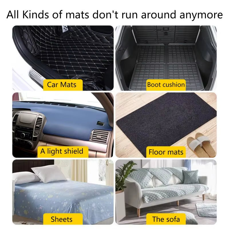 Extra Strong Double Sided Adhesive Tape Car Floor Mats Self-Adhesive Hook-And-Loop Fastener Self-Adhesive Carpet Fasteners DIY