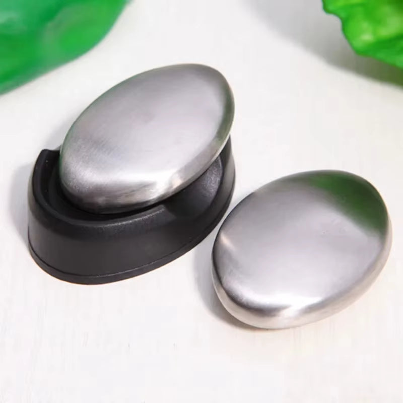 Stainless Steel Soap Shape Deodorize Smell from Hands Retail Eliminating Kitchen Bar Bathroom Soap Useful Tools Odor Remover