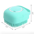 Pet Dog Cat Bath Brush 2-In-1 Pet SPA Massage Comb Soft Silicone Pet Shower Hair Grooming Cmob Dog Cleaning Tool Pet Supplies
