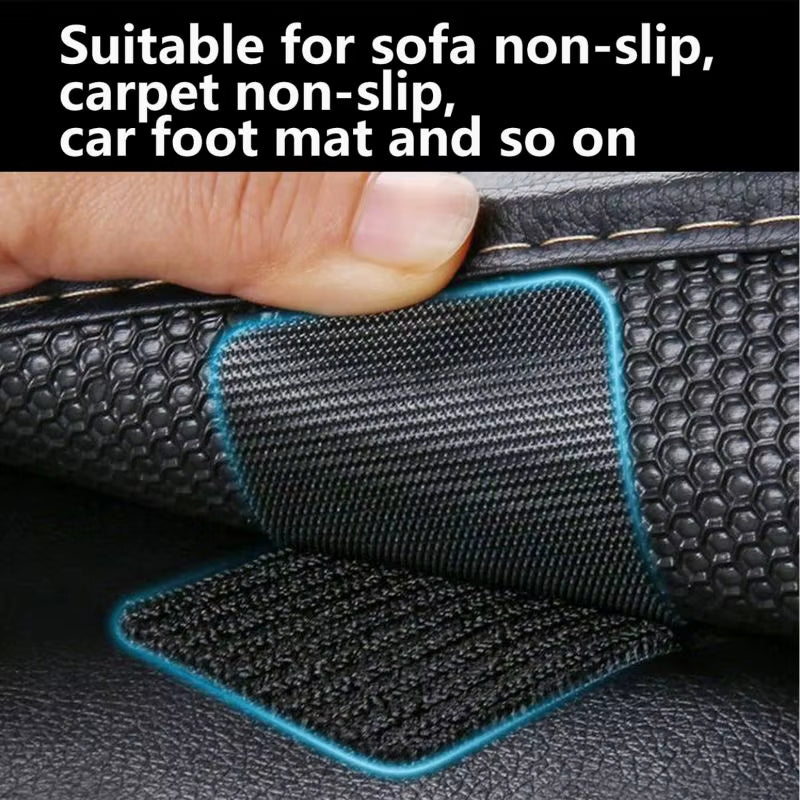 Extra Strong Double Sided Adhesive Tape Car Floor Mats Self-Adhesive Hook-And-Loop Fastener Self-Adhesive Carpet Fasteners DIY