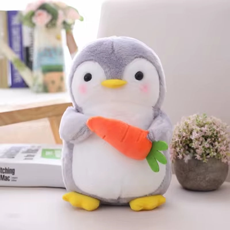 1PCS 25/45Cm Creative Hugging Fruit Penguin Plush Stuffed Toys Kawaii Software Couple Penguin Plush Doll Kids Toy Home Decor