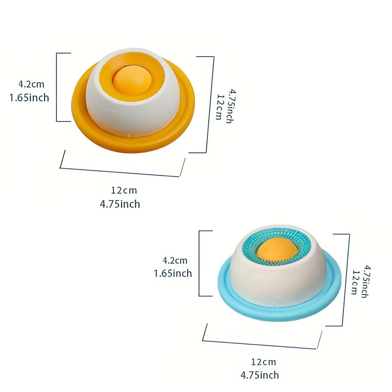 Dog Cat Lick Bowl with Slow Feeder Function Anxiety Relief Interactive Food Dispensing Supplies for Puppy Kitten Training